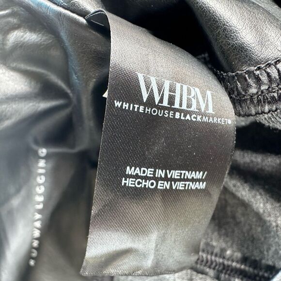 🎉5 for $45 🎉 White House Black market Faux leather leggings black women’s size 8 - Picture 9 of 10